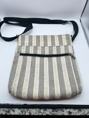 Thirty-One Organzing Zip-Top Stripe Crossbody Bag